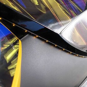 Strip mounted under side body panel