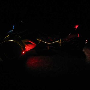 Side view of LED only