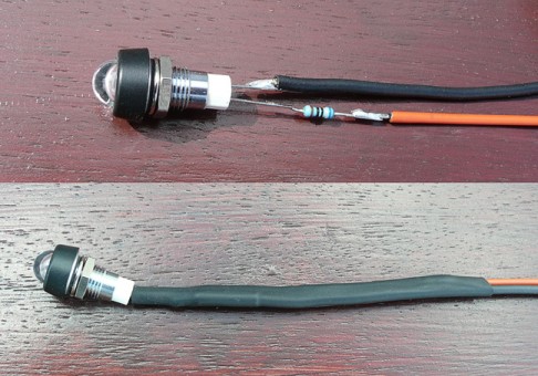 001 LED's & shink-wrap insulation