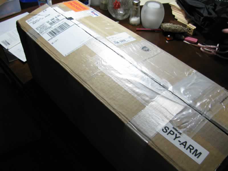 01: Packaged arrived via UPS.