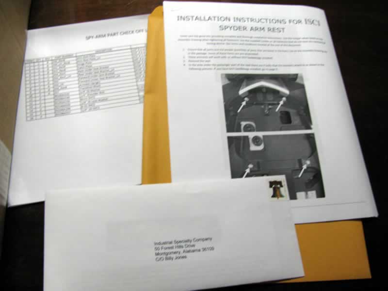 03:  Included instruction, parts list, and a form to let them know your thoughts on the product.