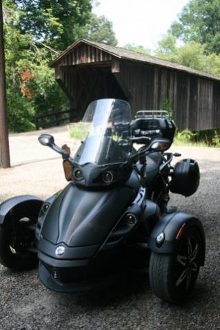 06 15 2011 Spyder at Red Oak Covered Bridge in GA