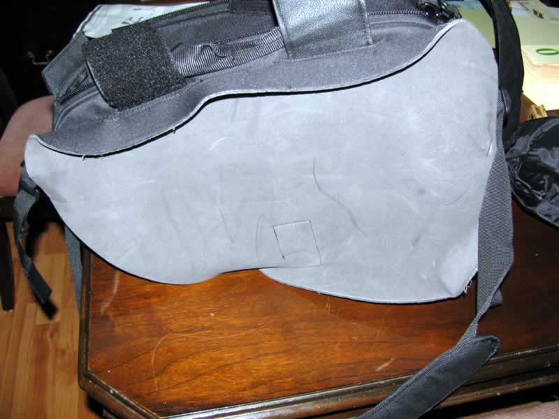 10: Neoprene pad to protect bike finish