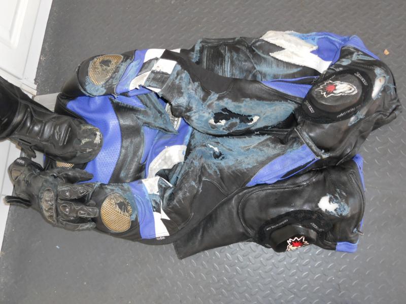 160 mph crash at Maxton, NC Land Speed Racing on abondoned military airstrip---visor fogged up tight--panic overv braked :-(