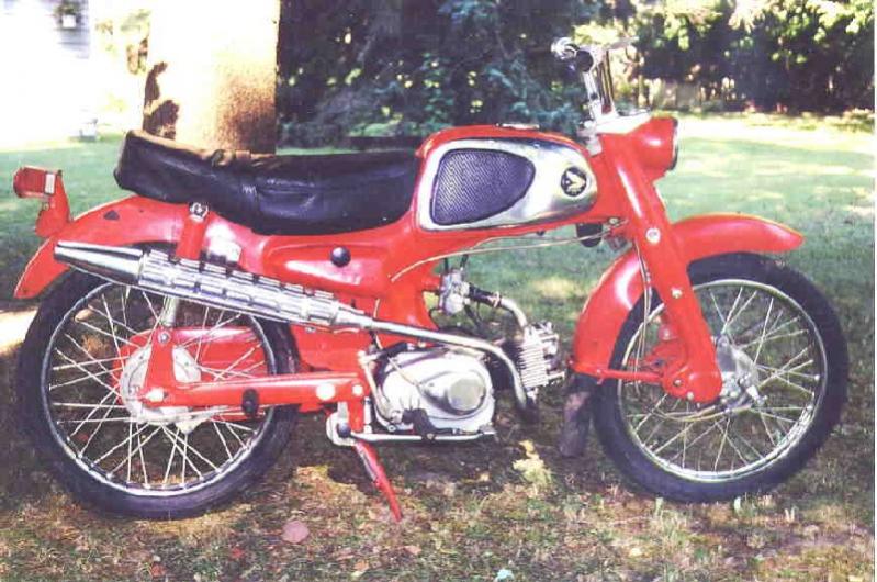 1965 Honda CA110 Sport 50
One of the favorite Hondas guys like me learned on.  Not much power, but it looked like a motorcycle, and that counted for a