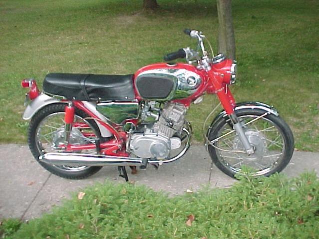 1968 Honda CB160 160 Sport
One of my favorite Hondas.  Smooth and relaible, with great handling.  Like a mini Superhawk.