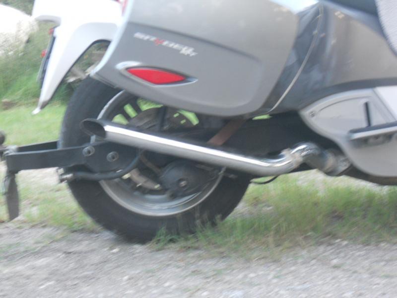 2" Streetsweeper pipe cut & inverted ..non-baffled