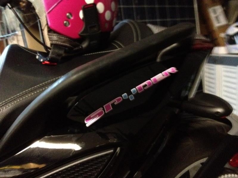 2009 SM5 Silver Spyder with custom www.powersportswraps.com skin.  Side branding.