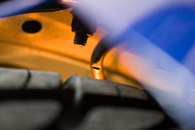 2010RSspyder TailLightWireChafe 6 - The chafe in the taillight from the rear tire