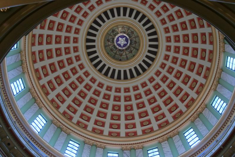2012 06 07 OKC
Looking up at the dome of the OK Capitol