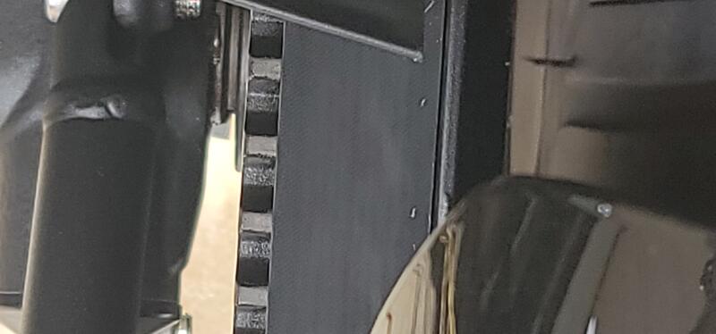 20240920 133028 Belt Alignment (Gap/ Spec) after dealer work on 9/20/24