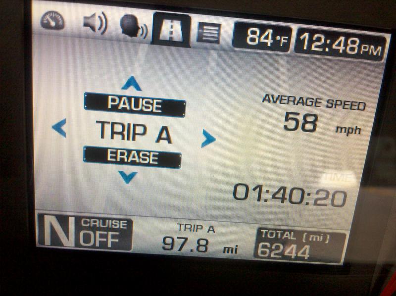 2nd Fill-Up Averaged 24.5 MPG while pulling Moto-Mate Camper