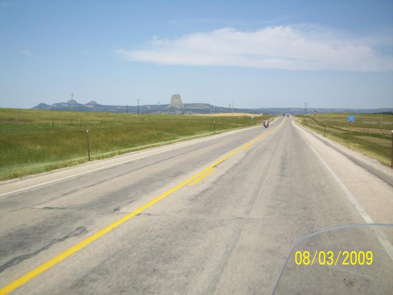 2nd or 3rd glimpse of Devil's Tower.