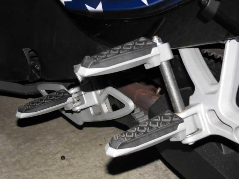 3/4 view from rear of foot pegs