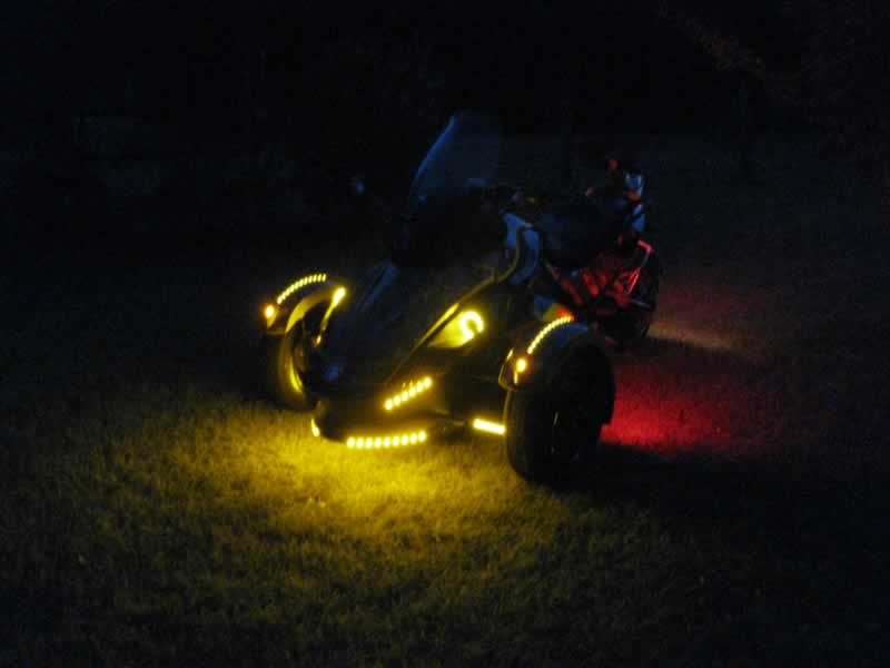 3/4 view of front lights