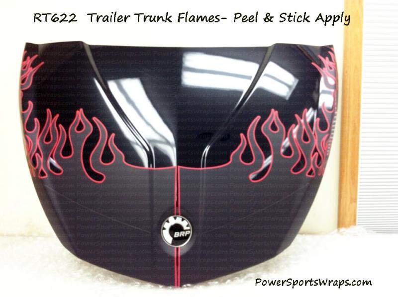 622 trunk flame: Here is the Trunk lid  for trailer that now matches the bike.  Yes, this is all produce in a do it yourself vinyl decal kit for the C