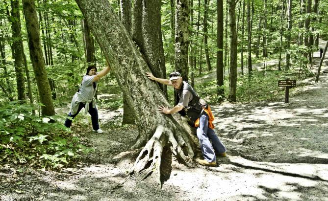 A little play with photoshop as we each took a picture of the other then merged them.