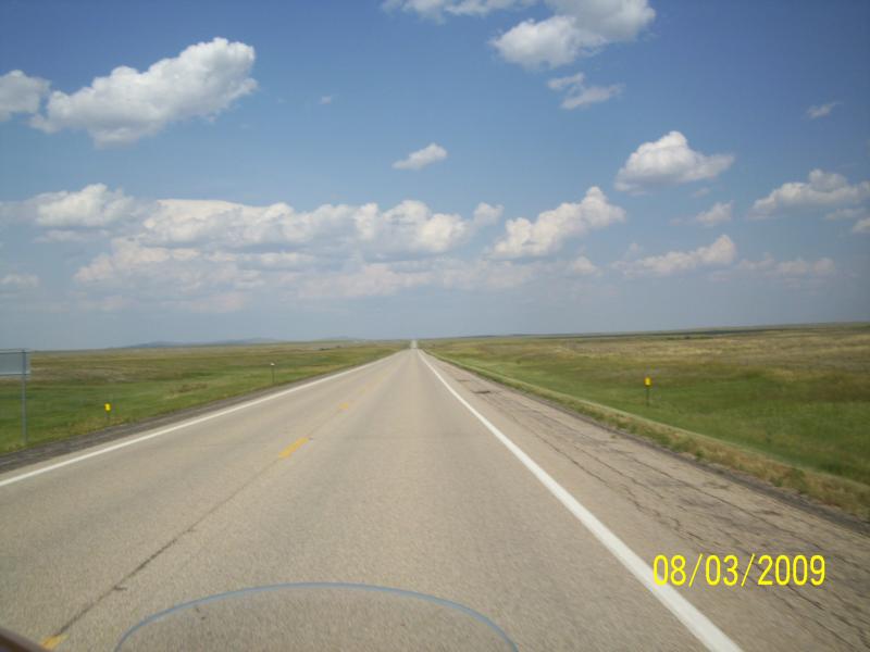 A LONG road. Least you can't make a wrong turn.