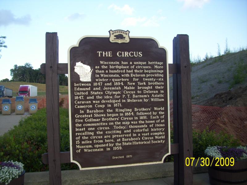 A sign at a rest area in Wisconsin.