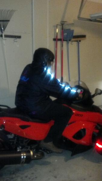 about to head out for another practice ride...