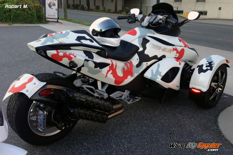 Add this camouflage pattern to your Spyder with our easy to apply peel and stick process. What colors do you want?