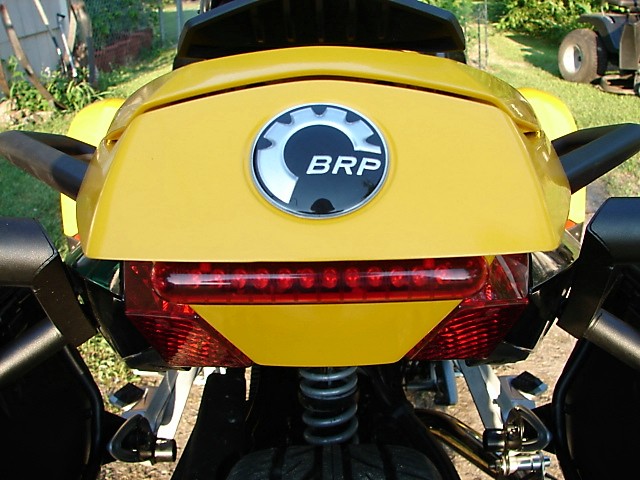 Added the Knight Rider LED lights on the back.  They're great..really alert people behind you.