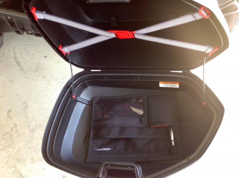 Aerostitch organizer bag - Givi side bag lid