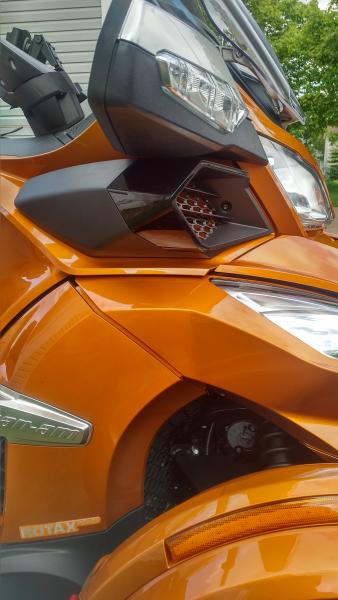 Air intake vents installed