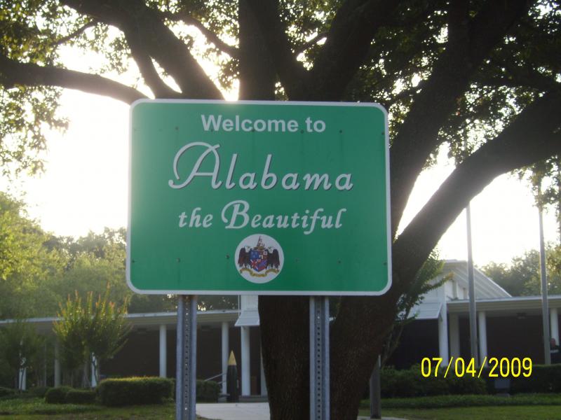 Alabama Welcomes YOU, I-10 east.