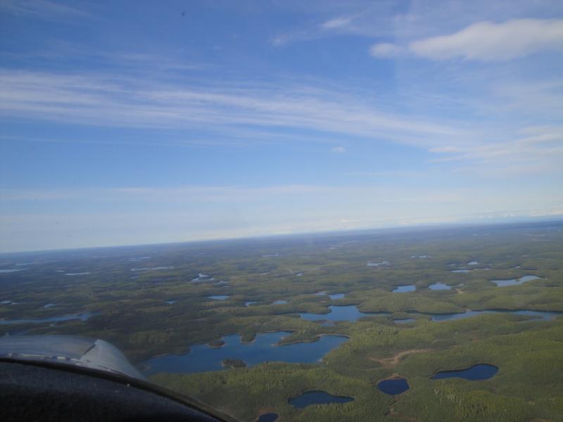 Alaska - Muskeg, bog with ajoining lakes.