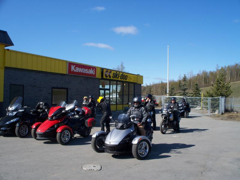 ALASKA SPYDER RYDERS--FIRST RIDE:  MAY 2010