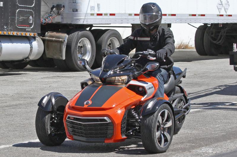 all new can am spyder f3 efi spotted with no camouflage photo gallery 3