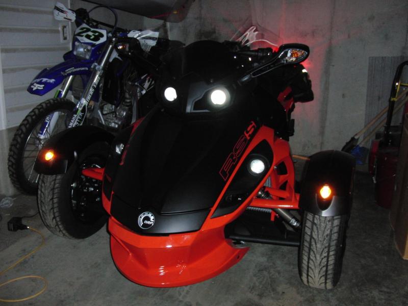 Amber running lights.