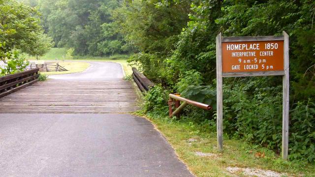 Another view of the wooden bridge.
