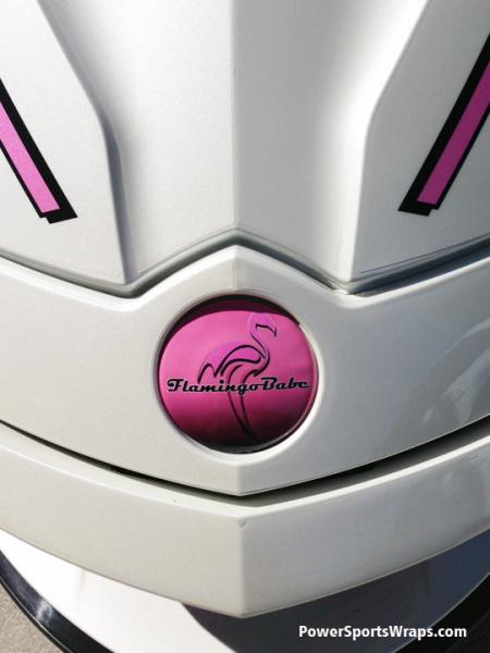 As we normally do we created this custom BRP emblem cover for Charlyne. What a look she has..!