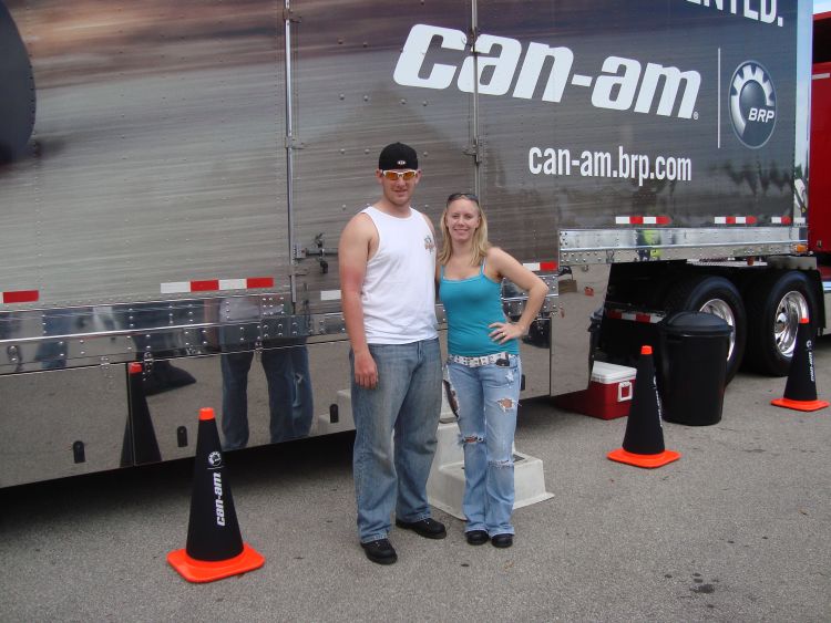 At The BRP Demo Ride Trailer