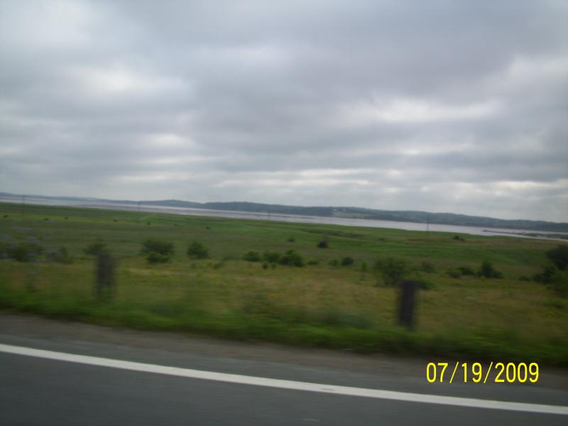 Avon river in Windsor, NS. This and others go up and down along with the tide resulting in the Bay of Fundy so look it up; very interesting.