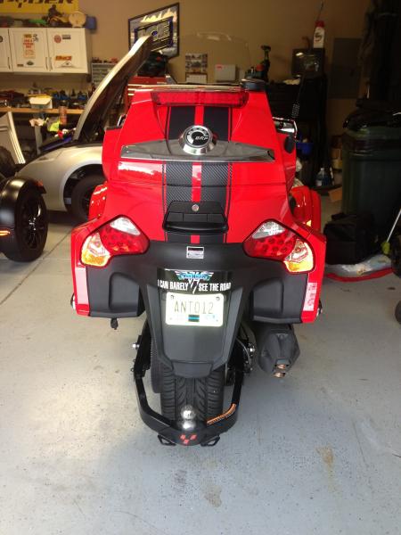 Back end GT Racing Stripes with HMT Brake light and VH Bumper Sticker