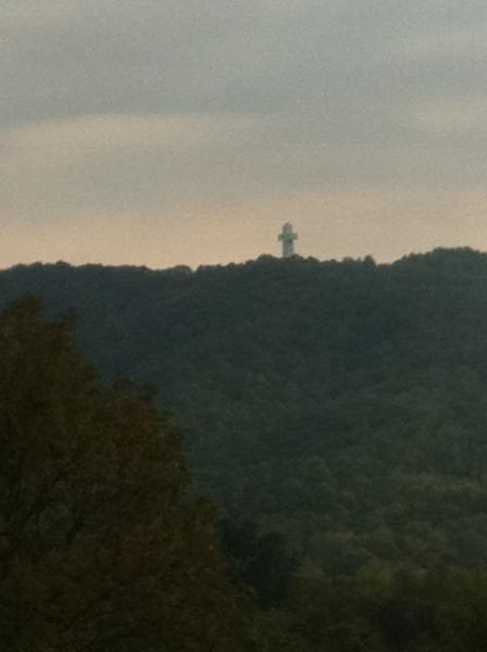 Bald Knob Cross from a distance.