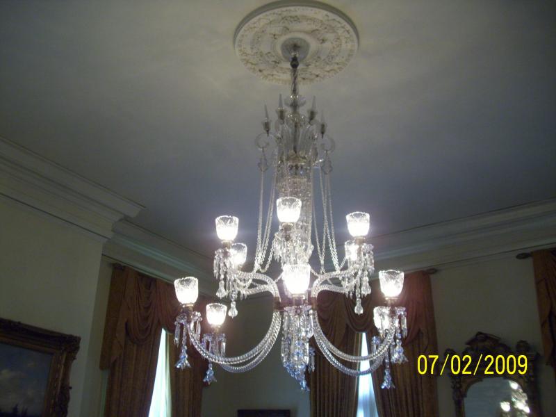 Beautiful crystal chandelier.