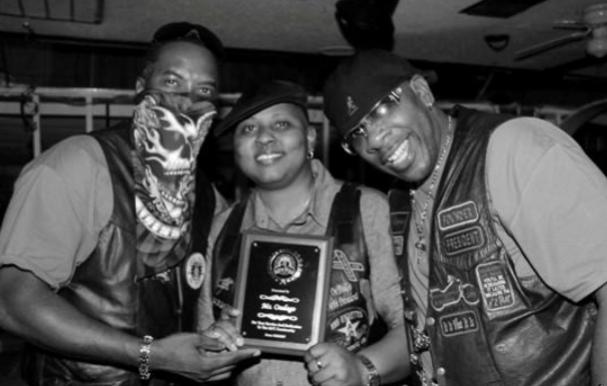 Being award by my fellow biker for my work in the community and bike world.