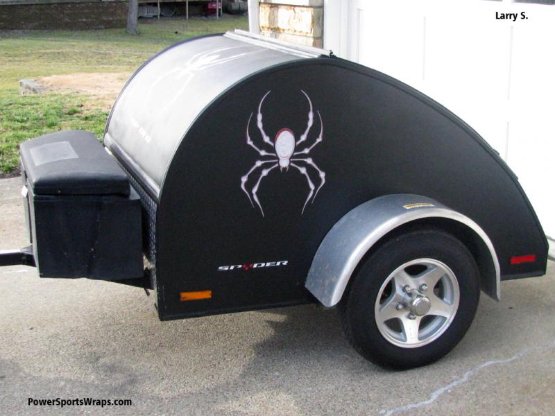 Bellerdine spyder trailer- Spider decals for Spyder trailers. We can suite your needs. Contact us 814-838-6377