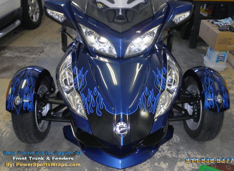 Best Flame RT  Blue piping 2- Our Best flame kit is sold as a do it yourself application and you can see what a great job spyderlovers member Dick R d