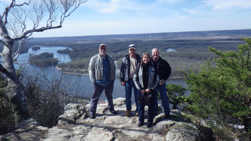 Beuna Vista Park overlooking the Mississippi River valley near Alma, WI