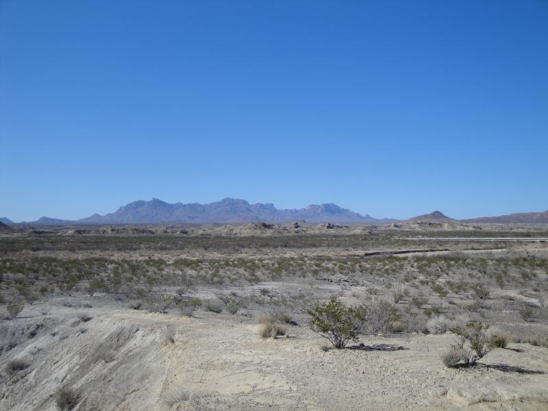 Big Bend
Looking east from Fossil Bone Exhibit
March 2010