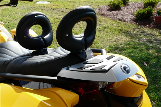 Bike with Sport Rack installed, before tank was installed.