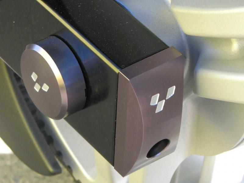 Billet swing arm cap and rear axel cap