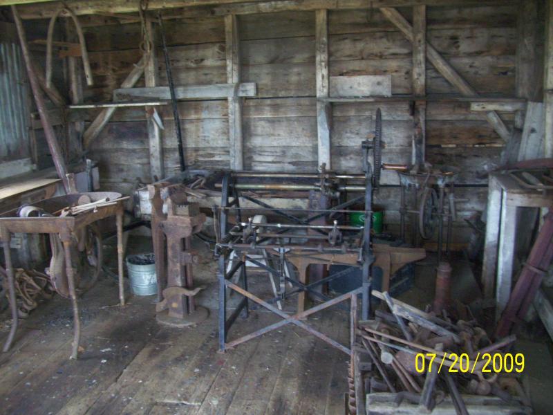Blacksmith shop.