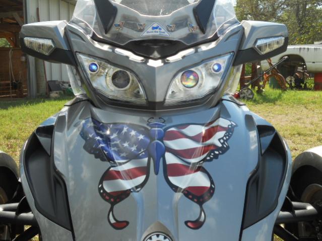 Blue led in headlight