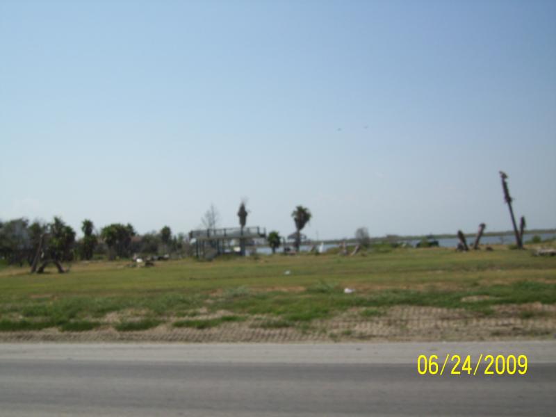 Blurry beach house debris.